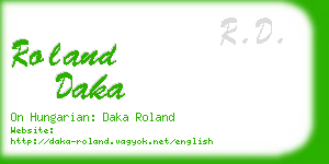 roland daka business card